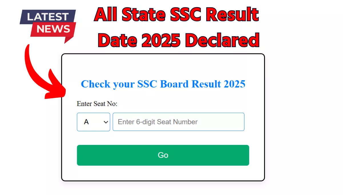 All State SSC Result Date 2025 Declared