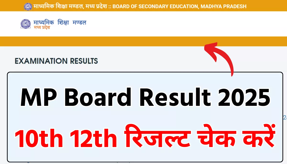 MP Board Result 2025, mpbse.nic.in